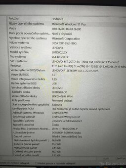 Lenovo E15 Gen2 i5 2,4Ghz - 5