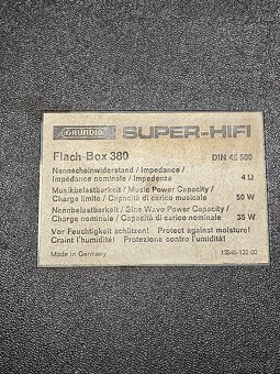 Reproduktor Grundig Flach Box 380 - 5