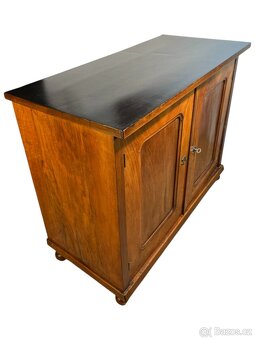 Starožitná biedermeier skříňka/komoda v ořechu - 5