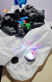 Nafukovací svítící vánoční dekorace sněhulák s LED osvětlení - 5