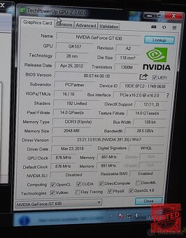 retro otestovany Geforce GT630 2GB PCI-E - 5