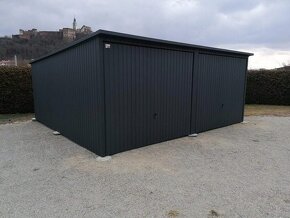 Plechová dvojgaráž 6x5m - 5