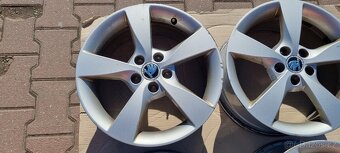 Alu kola originál Škoda Rapid 5x100 7x16 ET46 5JA 601 025 A - 5