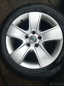 ALU Škoda 5x112 R16 Crateris + 205/55 R16 letní - 5