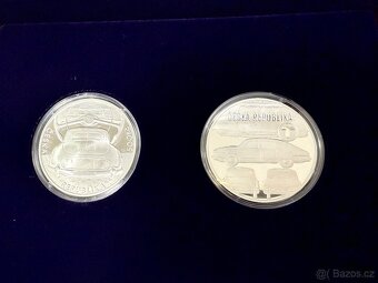 STŘÍBRNÁ MINCE A MEDAILE OSOBNÍ AUTOMOBIL TATRA 603 - 5