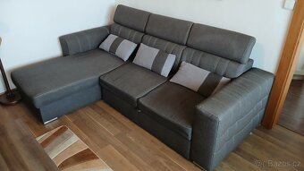 Rozkládací rohová sedačka - 5