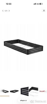 Vyvýšený zahradní záhon tmavě šedý - 5