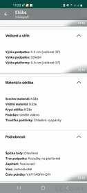 Kožené pANTOFLE Vagabond NA VYVÝŠENÉ PODEŠVI vel 37
- 5