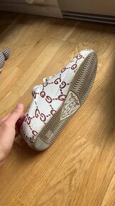 Pánské tenisky Gucci Ace Ghost White Leather Red GG Logo - 5