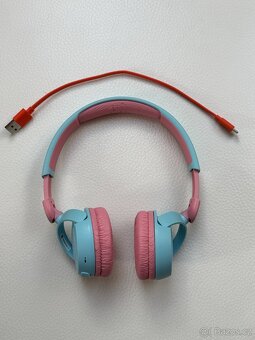 Bezdrátová sluchátka JBL modro růžová - 5