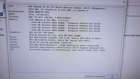 PC AMD Phenom II X4 Black Edition 3,5GHz, 8GB RAM - 5