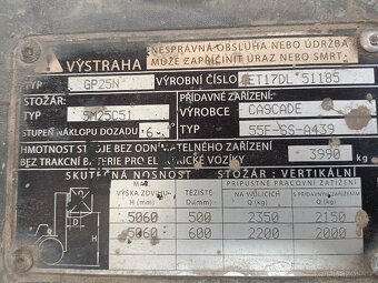VZV cat 25 5m - 5