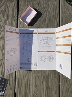 Moisanit prstýnek 0.5 ct – 925 stříbro, GRA certifikát - 5