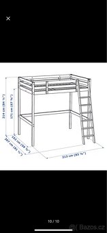 Vyvýšena postel Ikea Stora - 5