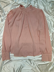 ♥️ Krásná dámská růžová šifónová halenka - nová ♥️ - 5