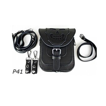 Kožená moto kapsa na pásek,stehno,rameno. - 5