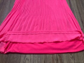 Neonově růžová plisovaná maxi sukně (vel. 40/42) - 5