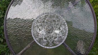 Křišťálová bohatě broušená mísa - 5