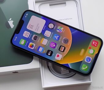 iPhone 13 Green BATERIE 100% TOP - 5