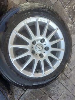 Alu disky R15, 5x114.3, + letni pneu - 5