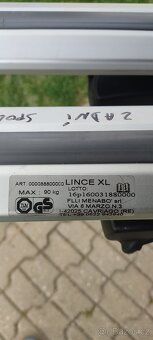 Příčníky Menabo LinceXL 135 cm - 5