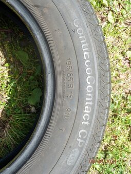 1xNová Letní pneu CONTINENTAL CONTIECOCONTACT CP 195/65 R15 - 5