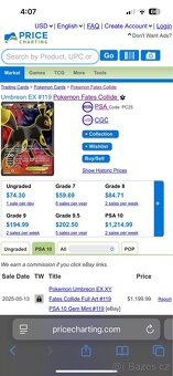 Pokémon karta - Umbreon EX - 5