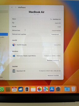 Apple MacBook Air 13, M2, 8GB RAM/512GB SSD, 2022, Stříbrný - 5