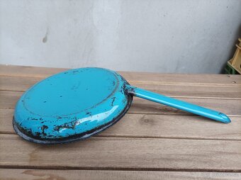 Smaltovaná modrá pánvička - 5