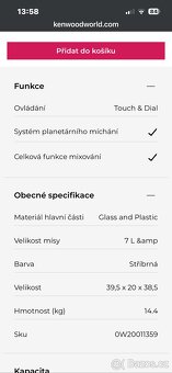 Kuchyňský robot Titanium Chef Patissier XL KWL90.004SI - 5