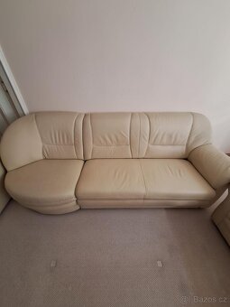 Kožená sedačka rozkladaci - 5