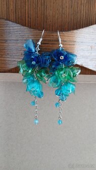 Plastové náušnice bižuterie - 5