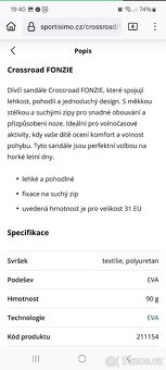 Dívčí sandály Fonzie, vel. 32, NOVÉ - 5