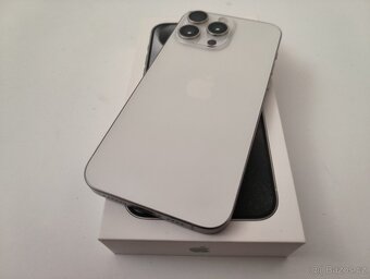 apple iphone 15 PRO MAX 256gb White Titanium 100% Batéria - 5