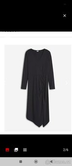 Šaty černé dámské nové, velikost M-L, polyester elastan - 5