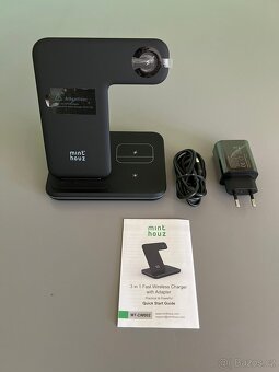 3v1 Bezdrátová nabíječka s adaptérem – NOVÁ - 5