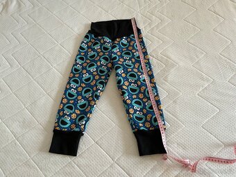 Nové-handmade zimní soft kalhoty-92 (d.66cm) - 5