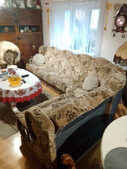 Rustikální sedací souprava rozkládací - 5