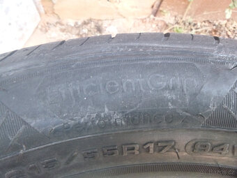 4x nové nejeté letní pneu goodyear 215/55 r17 - 5