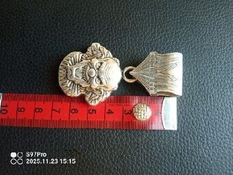 stříbrný přívěsek s řetízkem zlí klaun - 5