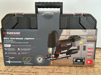 Parkside Aku přímočará pila |+4Ah baterie, nabíječka - 5