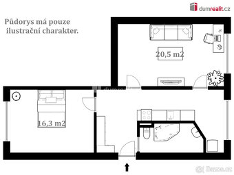 Prodej, byt, 2+1, 60 m2, Na Vyhlídce, Kaplice - 5