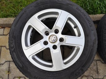 Alu kola 15" rozteč VW, Šk., Barum Bravuris 5 195/65/R15 - 5