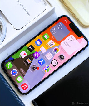 Prodám: Apple Iphone 13 mini 128GB BLUE _ 100% baterie - 5