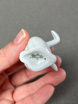 Rosenthal Porcelánová soška bílý zajíc, králík 5 cm - 5