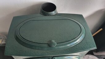 Litinová kamna Jotul F 600 CB zelený smalt - 5