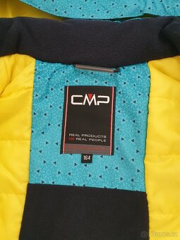 Lyžařská zimní bunda CMP v.164 Top stav tyrkysově modrá - 5