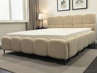 Manželská postel , uplne nový . Bezový  | 180x200 - 5