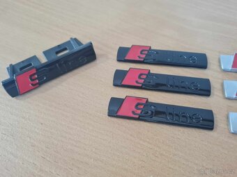 Cierne a sive Napisy S-LINE pre AUDI - 5