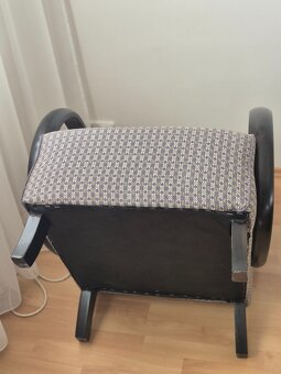 Křeslo Halabala + stolek + zdarma křeslo k renovaci - 5